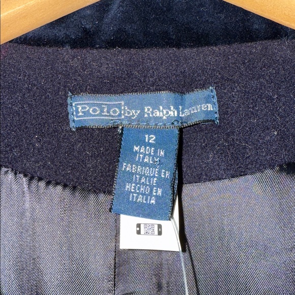 Ralph Lauren Blue Label Navy Pea Coat with Velvet Buttons and Flare! 1 Left Sz8 - Picture 12 of 14